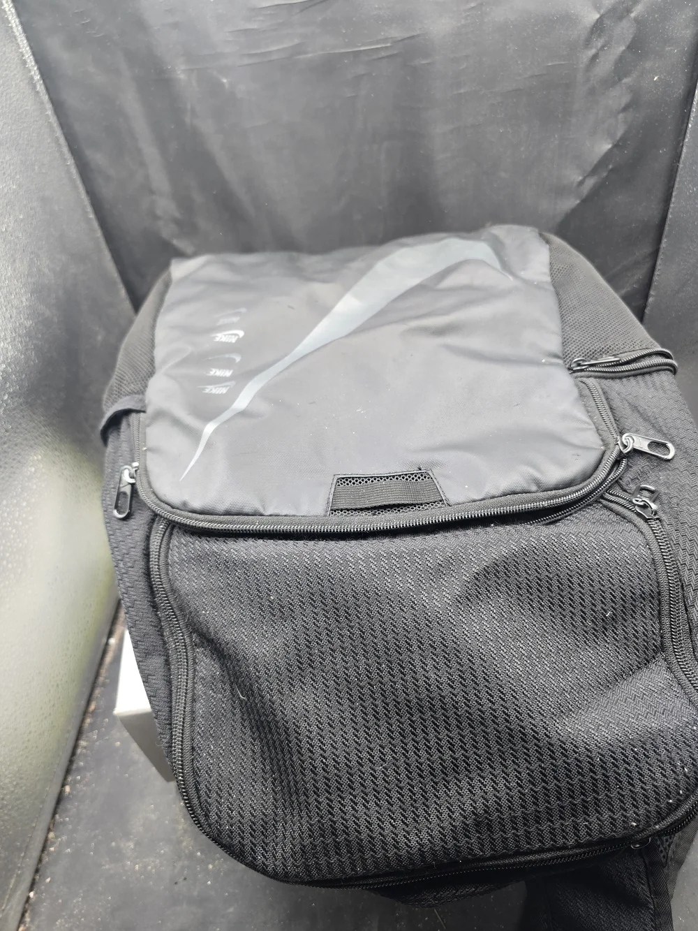 Nike Black Men’s Backpack with Grey Swoosh